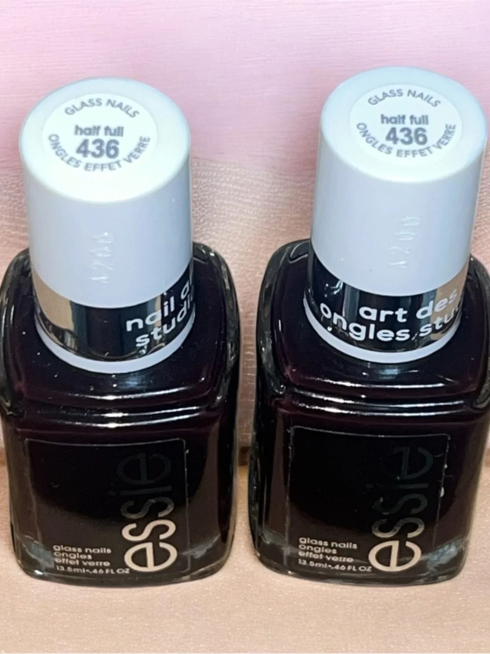 essie Glass Nails 'Half Full 436' Deep Plum Nail Polish - 2 Pack  black berry